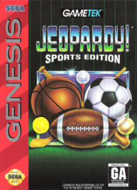 Jeopardy Sports Edition Sega Genesis US box art